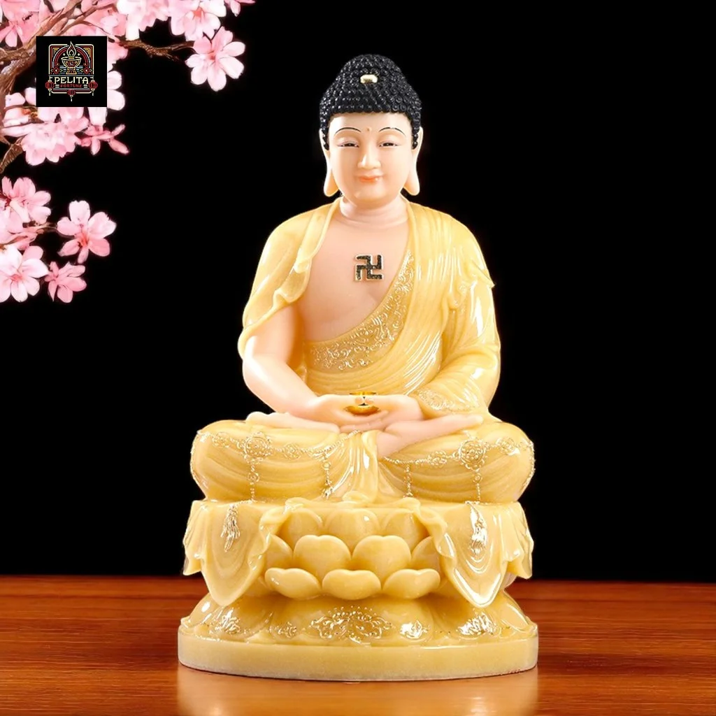 Patung Buddha Sakyamuni / Siddhartha Gautama 12 Inch 4.4 kg - Simbol Kebijaksanaan 1