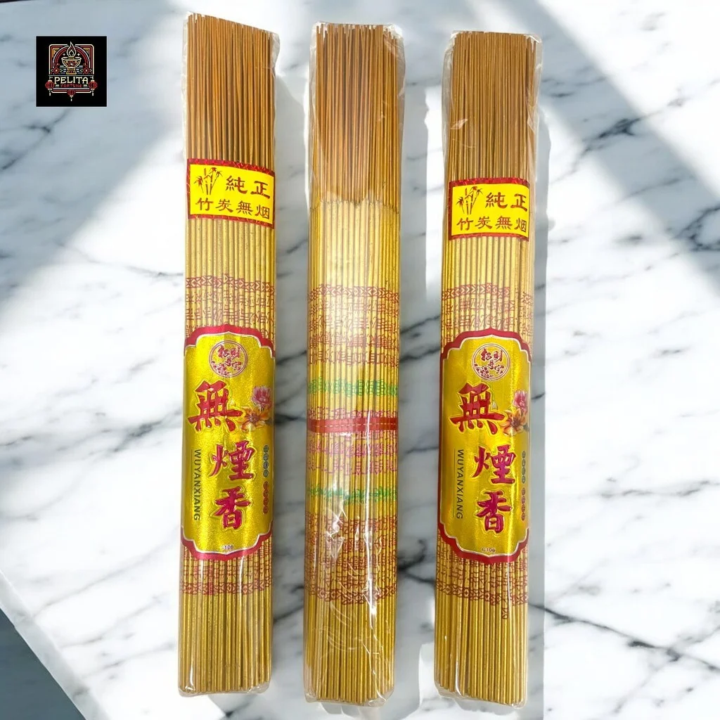 Dupa Huruf Full Emas 39.5 cm Abu Emas Tanpa Asap / Smoke Free 500 gram 1
