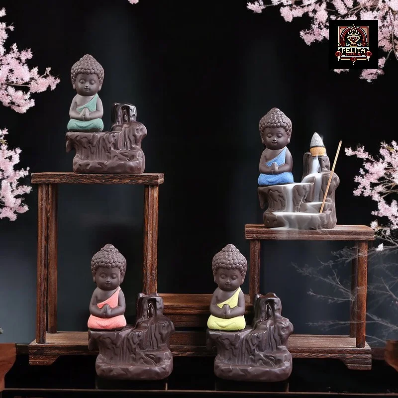 Tempat Bakar Dupa Asap Bawah Little Buddha Free Box & Stereofoam 1