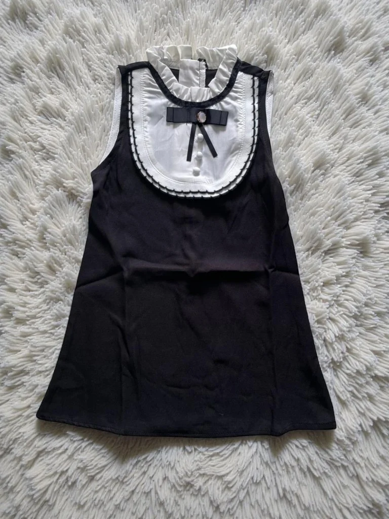 Baju Anak Perempuan Little Black Ribbon Dress • Dress pesta anak umur 1 - 4 Tahun 1