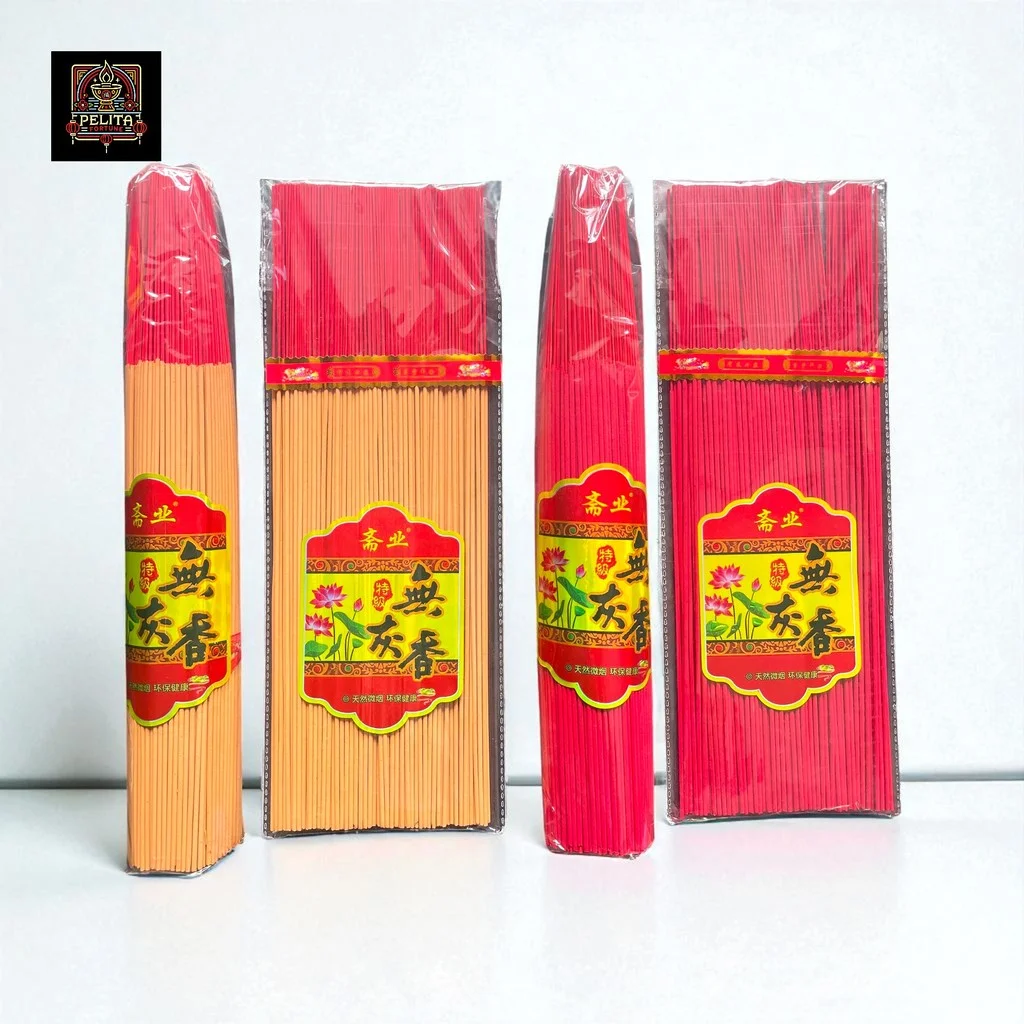 Dupa Wangi Tanpa Abu Putih 250g & 500g Merah & Natural Minim Abu – Pelita Fortune 1
