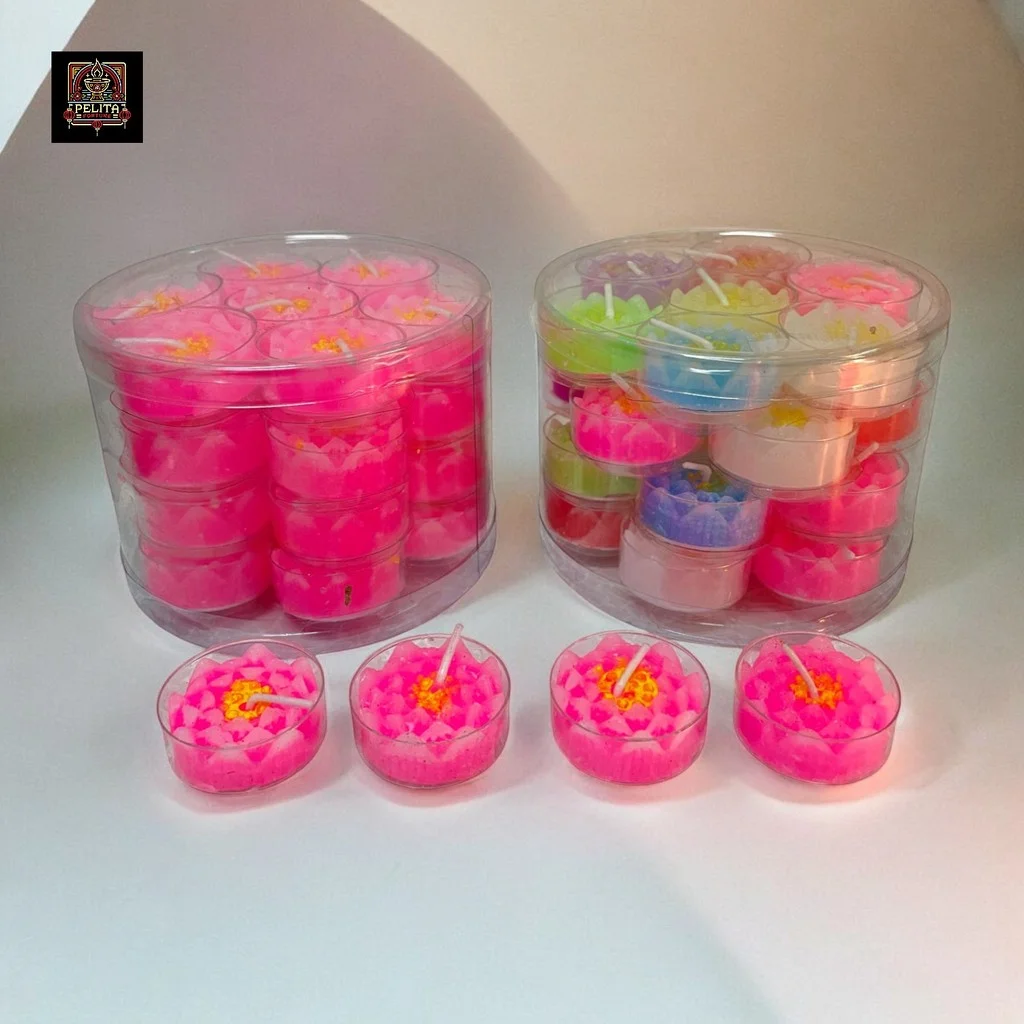 Lilin Teratai Toples Isi 28 Pcs (36 Pcs/Dus) 1