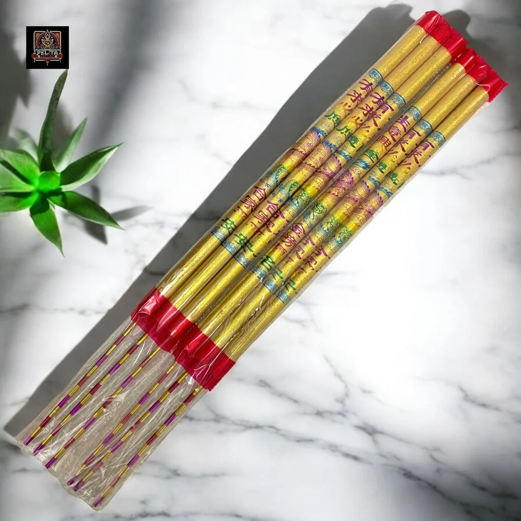 Hio Naga Emas / Dupa Naga Emas Glitter Abu Emas 80 cm +/- 2.3 cm Isi 3 Batang 1