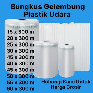 Bungkus Gelembung Bubble Air Column Plastik Kolom Udara Panjang 300 Meter Untuk Pembungkus atau Pengemasan 1