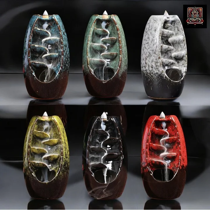 Backflow Incense Burner Keramik Free Box & Stereofoam 1